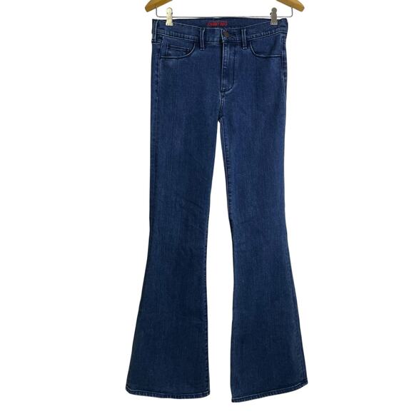 Johnny Was Flare Jeans Womens Size 26 Blue Mid-Rise Stretch Denim Boho Casual - Picture 1 of 11